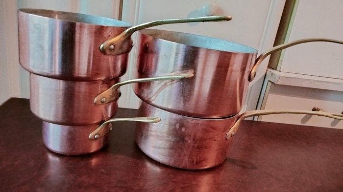 Marque Française - Kookpottenset (5) - Klassieke Franse, Antiek en Kunst, Antiek | Keukengerei