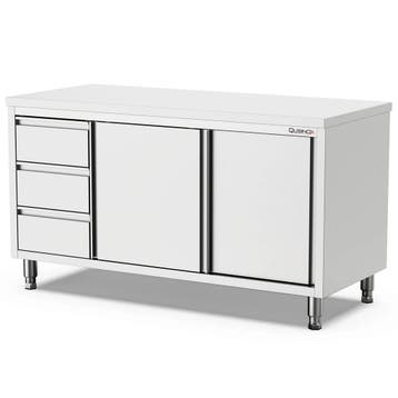 Werkbank | 700 LINE | RVS | Schuifdeuren + Laden (Links) |, Verzenden, Nieuw in verpakking