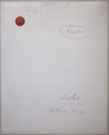 Jean Dieuzaide - Yan - Périgord, Sarlat - Hotel de Brons