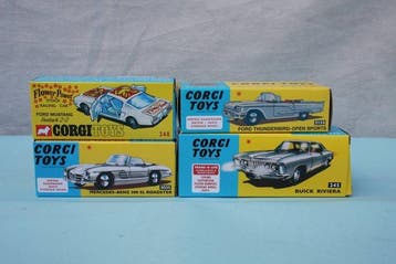 Corgi 1:43 - Modelauto (4) - 4 x 1960s Corgi Toys