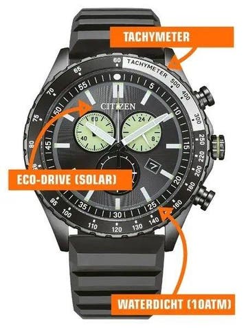 Citizen - Citizen Marine Cronogrf - Sans prix de réserve -, Handtassen en Accessoires, Nieuw