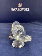 Figurine - Swarovski - Vlinder met goudkleurige voelsprieten