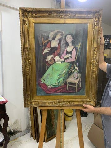 Giuseppe Ciavolino (1918-2011) - Ritratto di due donne