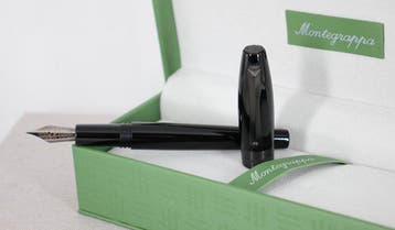 Montegrappa - Montegrappa Fortuna Resin & Ruthenium Fountain, Verzamelen, Nieuw