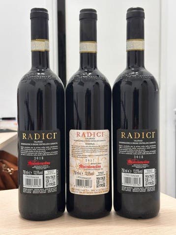 2017 Ris. & 2018 x2 Mastroberardino Radici, Taurasi -, Verzamelen, Wijnen, Nieuw