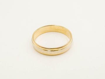Bague - 18 carats Or jaune, Or blanc, Bijoux, Sacs & Beauté