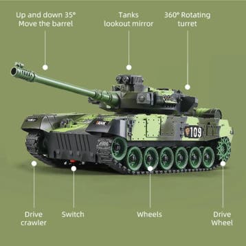 RC Militaire Tank met Afstandsbediening - M1 Leopard 2 Model, Hobby & Loisirs créatifs, Modélisme | Radiocommandé & Téléguidé | Autre