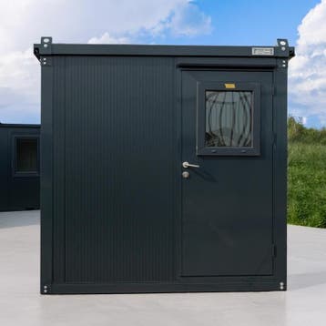 Container als kantoor? 4x2 raam links op voorraad