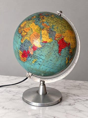 Verlichte aardbol voor op tafel - Cartes Taride – Rare