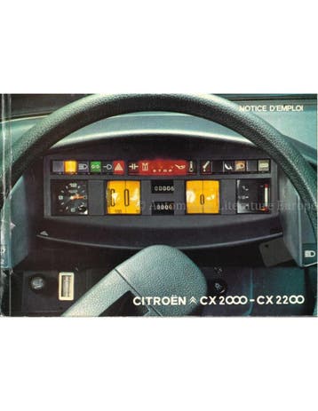 1975 CITROEN CX INSTRUCTIEBOEKJE FRANS, Auto diversen, Ophalen of Verzenden