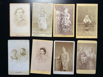 Disderi, Falb, etc. - 35 CDV Fotos aus Europa, vor allem, Nieuw