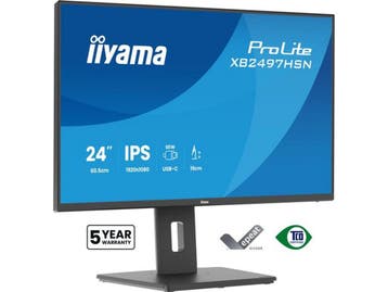iiyama ProLite XB2497HSN-B1 - 24 inch IPS Monitor - USB-C, Computers en Software, Verzenden, Zo goed als nieuw, Iiyama