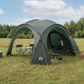 vidaXL Zijtent Leger Groen 410 x 410 x 250 cm Polyester en, Verzenden, Nieuw