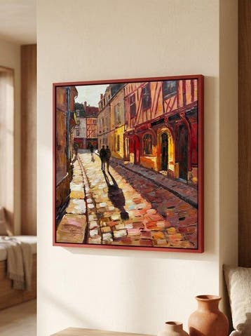 Néo Pablo - Cobblestones Memories – 100% original Painting