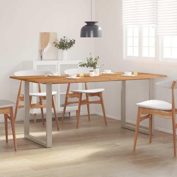 vidaXL Eettafel 180x90x76 cm massief acaciahout, Huis en Inrichting, Tafels | Eettafels, Verzenden, Nieuw
