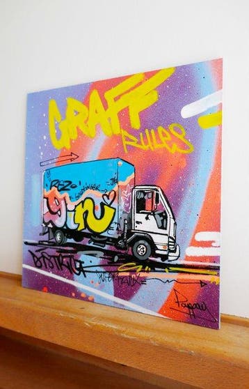 Pappay - Street art: Graffiti truck