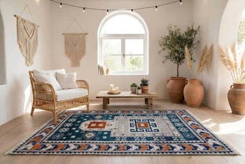 Semi-antiek Kazak - Vloerkleed - 185 cm - 120 cm -, Nieuw