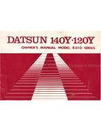 1978 DATSUN 120Y | 140Y INSTRUCTIEBOEKJE ENGELS