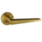 Deurklink Vigo op rond rozet PVD goud, Nieuw