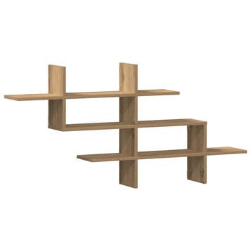 Wandschap Eik 124cm | 33% Korting | Retour Deal, Verzenden
