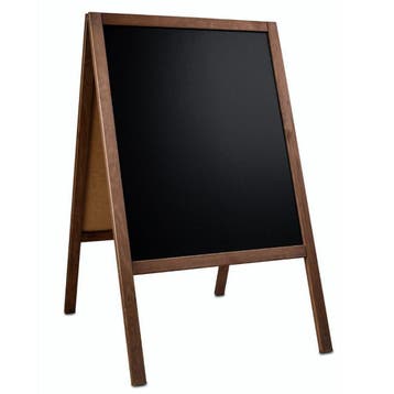 Krijtstoepbord  | CLASSIC | Hout | Bruin | 600x450x950(h)mm, Verzenden