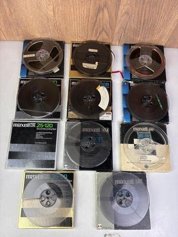 Maxell - Professional Tape - 18 cm spoelen met tape - 1980