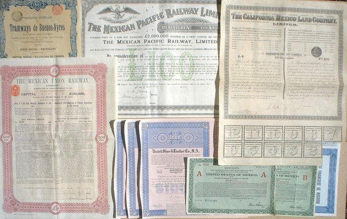 paper - Speelgoed 20 x Mexico, Institution Encouragement, Antiquités & Art, Antiquités | Jouets