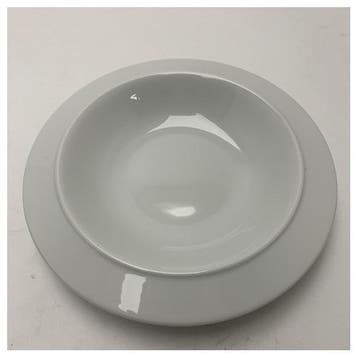 Bieden: Alessi Porcelain Soup Bowl Deep Plate - Elegant Mar, Ophalen of Verzenden, Nieuw