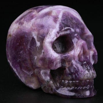 87g Droom Chevron-Amethyst Schedel · Dionysos-legende ·