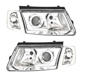 PHARES POUR VOLKSWAGEN VW PASSAT 3B 96-00 FOND CHROMÉ, Verzenden