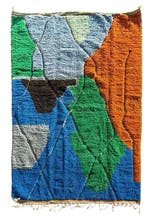 Tapis berbère marocain en laine – motif géométrique, Maison & Meubles