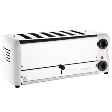 Broodrooster/Tosti-Apparaat | ESPRIT | RVS/Wit | 6 Sleuven, Verzenden, Nieuw in verpakking