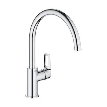 GROHE BauLoop 31368001 keukenkraan hoge uitloop, chroom, Ophalen of Verzenden, Nieuw