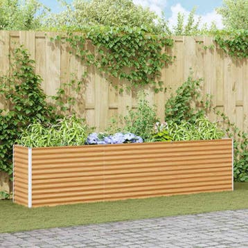 vidaXL Verhoogde plantenbak Lichtbruin 290 x 50 x 68 cm, Verzenden