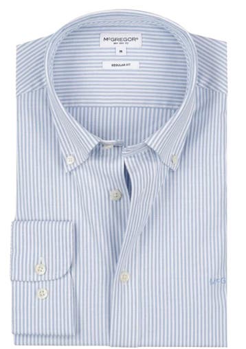 2dekans | McGregor Stretch Oxford Small Stripe Shirt Heren –, Kleding | Heren, T-shirts, Ophalen of Verzenden, Nieuw