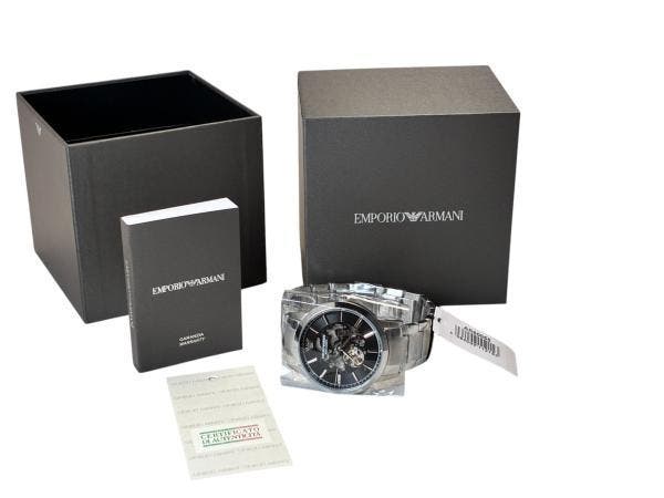 Veiling - Emporio Armani | Skeleton Meccanico, Handtassen en Accessoires, Horloges | Heren