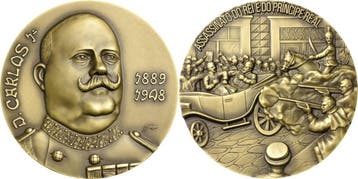 Brons medaille ohne Jahr Portugal-medaille, Verzenden