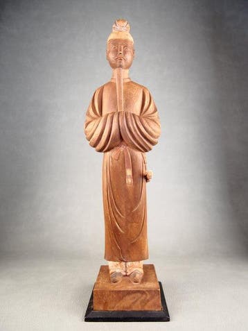 Standbeeld van Prins Shotoku , Hout - Nishiyama