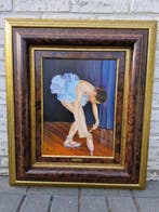 Joseph Borrezee (1930) - Ballerina in voorbereiding, Antiek en Kunst