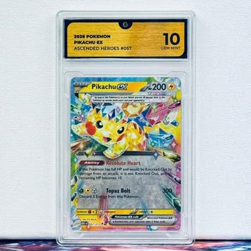Pokémon Graded card - PIKACHU 057 - Pokémon - GG 10