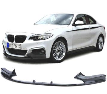 SPOILER LAME AVANT BMW F22 F23 LOOK M PERFORMANCE NOIR BRILL, Auto-onderdelen, Verzenden