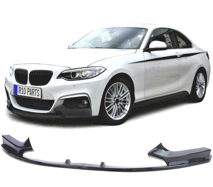SPOILER LAME AVANT BMW F22 F23 LOOK M PERFORMANCE NOIR BRILL, Auto-onderdelen, Carrosserie, Verzenden