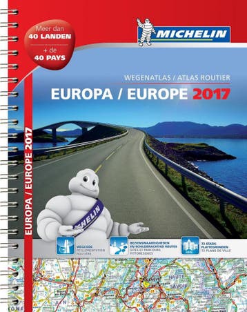 EUROPE / EUROPA 22136 SPIR . ATLAS MICHELIN 2017, Verzenden
