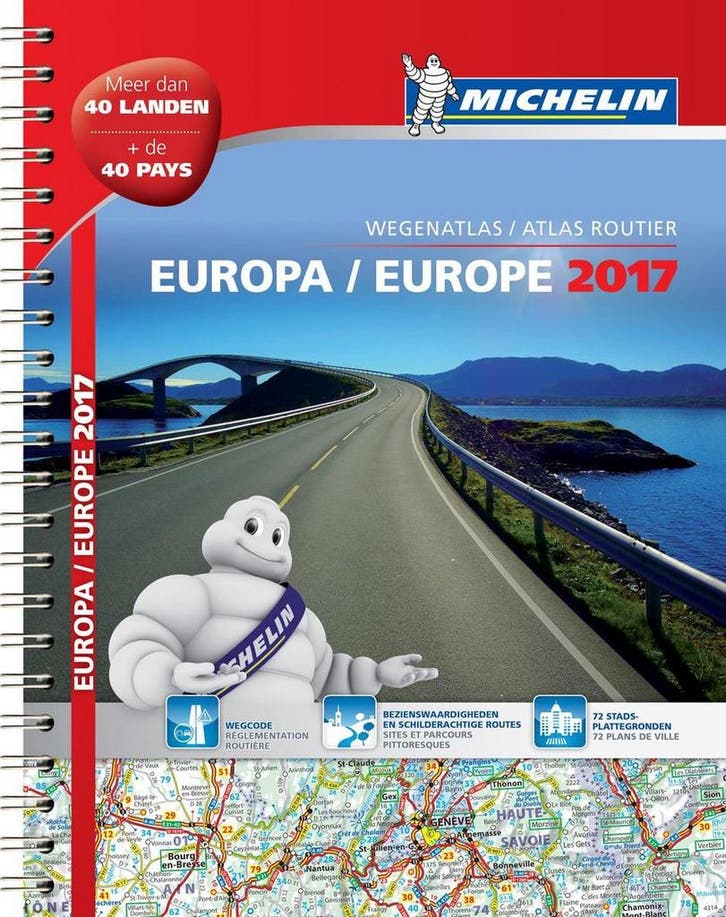 EUROPE / EUROPA 22136 SPIR . ATLAS MICHELIN 2017, Boeken, Wetenschap, Gelezen, Verzenden