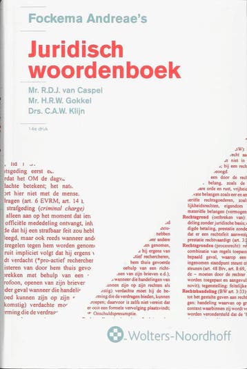 Fockema Andreaes Juridisch Woordenboek 9789001202873, Boeken, Verzenden, Gelezen, R.D.J. van Caspel