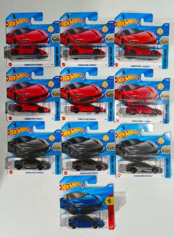 Hot Wheels, Maxi Lotto 128 modelli Treasure Hunter, Ferrari,, Nieuw