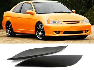 Koplampspoilers | geschikt voor Honda | Civic 2001-2005 3d h, Verzenden