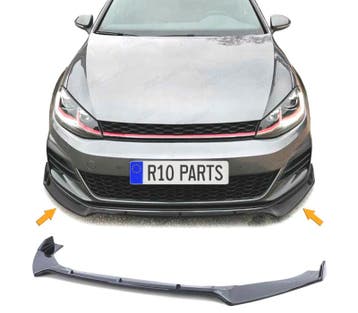 SPOILER LAME FRONTAL VOLKSWAGEN VW GOLF 7 7.5 GTI NOIR BRILL, Verzenden, Neuf