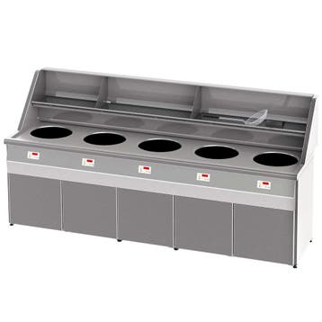 Friteuse | SANTANA | Aardgas | 18+18+18+18+18L | 90kW |, Verzenden, Nieuw in verpakking