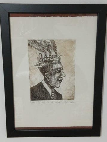 Ricardo Alemán (1967) - La fábrica de ruido & Interiores II, Antiquités & Art